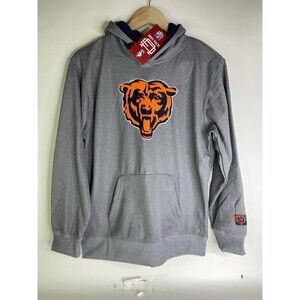Chicago Bears Ultra Game NFL Gray Hoodie Sweatshirt Kids Boys Girls Size 18-20